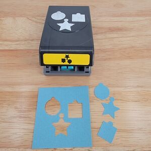 EK Success PHOTO TAGS 3-in-1 Paper Card Scrapbooking Craft Punch 1" Cutouts